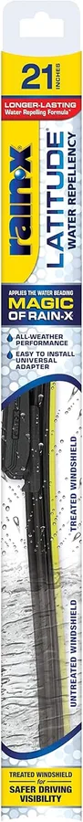 Rain-X 5079278-2 Repellency Water Repellent Wiper Blades, 21" Windshield Wiper, All Weather Streak-Free for Enhanced Visibility w/Water Repellency Formula