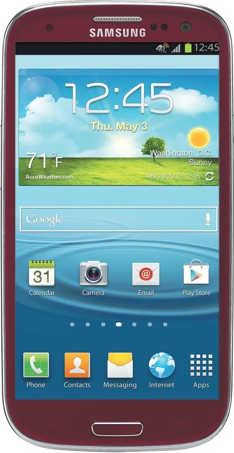 Samsung Galaxy S3 I747 16GB Unlocked GSM 4G LTE Android Smartphone - Red