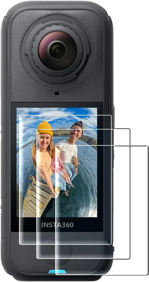 Screen Protector for Insta360 X4 Air Accessories (3 Pack), Insta 360 X4 Air Tempered Glass LCD Display Film Screen Protective Cover, Ultra HD, 9H Hardness, Scratch Resistant