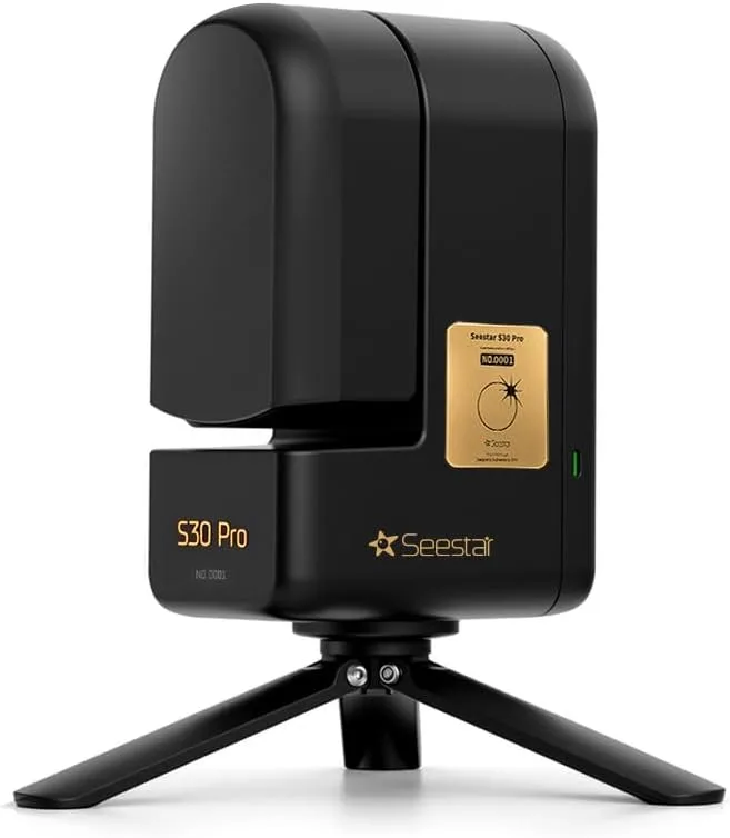 Seestar S30 Pro Smart Telescope Black Edition | 4K Dual Camera, Auto Tracking & GoTo, One-Tap Capture & Processing, Milky Way & Star Trail, Deep Sky & Wide-Field Imaging