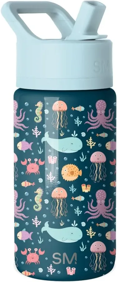 Simple Modern Kids Water Bottle & Toddler Cup | 14oz | Under the Sea