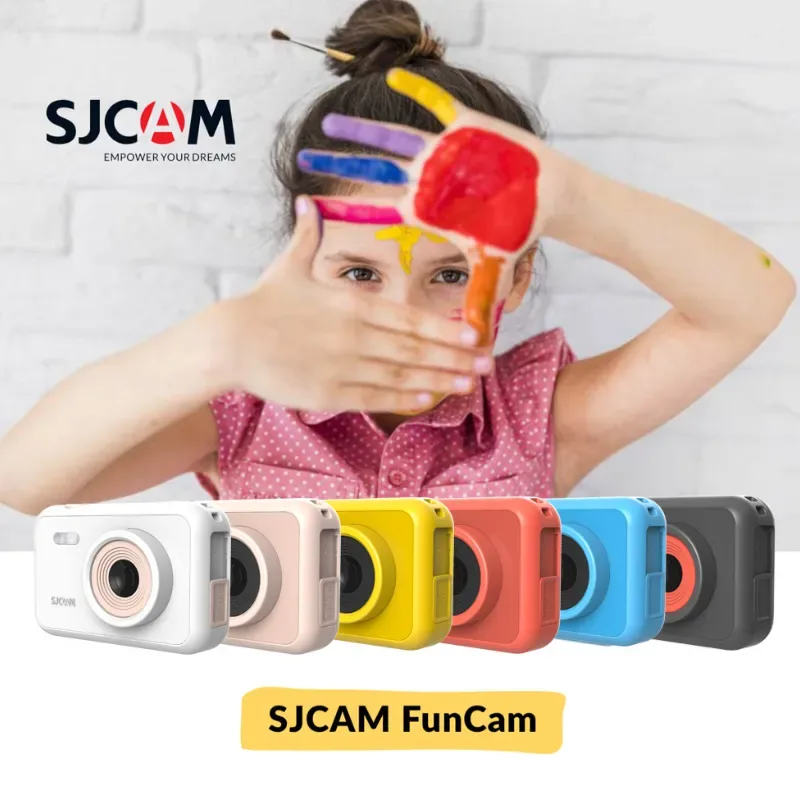 SJCAM FunCam Kids 2" LCD 1080P Chit Toddler Toy Camera Educational Digital Photography Children's Cam Brithday Gift