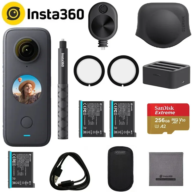 Sports Action Video Cameras Insta360 ONE X2 Action Camera 57K Video 10M Waterproof FlowState Stabilization Insta 360 ONE X 2 Sports Camera S251115