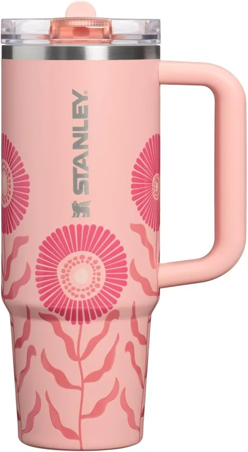 STANLEY Quencher ProTour Flipstraw Tumbler, 30 oz, Sorbet Garden | Built-In Straw & Handle | Cupholder Compatible for Travel | Leakproof Insulated Stainless Steel Cup | BPA-Free