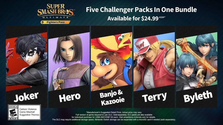 Super Smash Bros. Ultimate Fighter Pass DLC - Nintendo Switch [Digital Code]