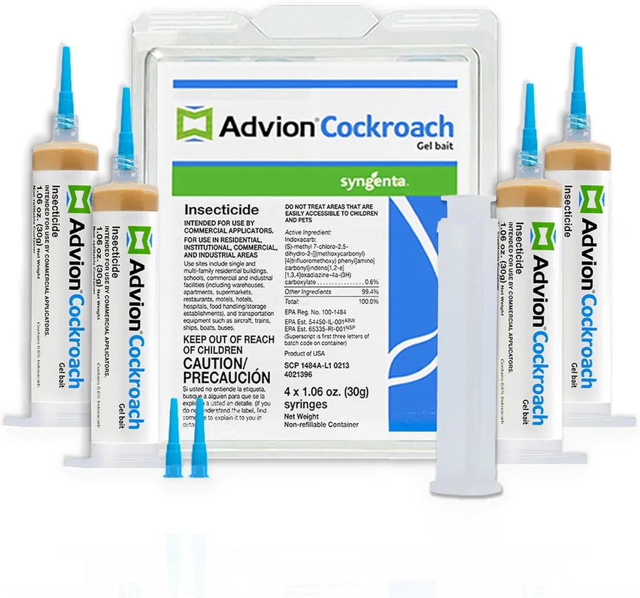 Syngenta 383920 Advion Cockroach Gel Bait 4 X 30 Gram Tubes Roach Control