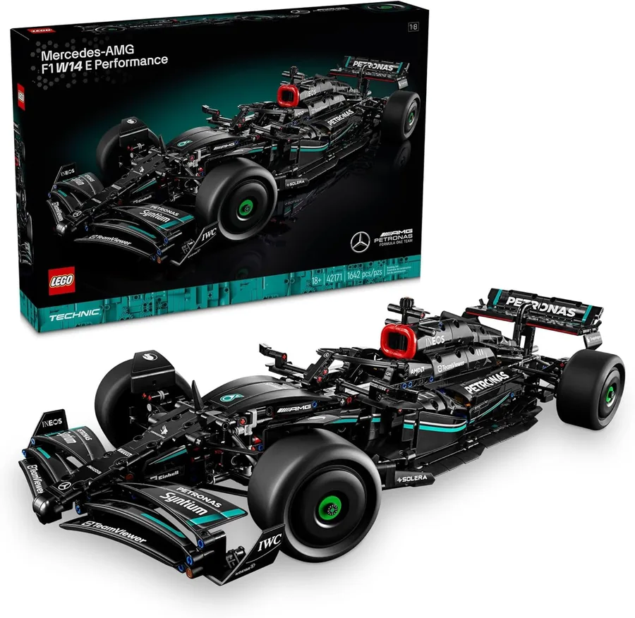 Technic Mercedes-AMG F1 W14 E Performance Model Car Kits - Formula 1 Building Sets for Adults, Ages 18+ - Gift for Birthdays - Race Car with Realistic Details - 42171