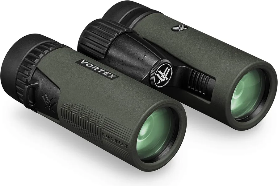Vortex Diamondback HD 10x32 Binoculars | HD Optics, Tripod Adaptable, Waterproof, Fogproof, Shockproof, Included Carry Case - Unlimited, Unconditional Warranty