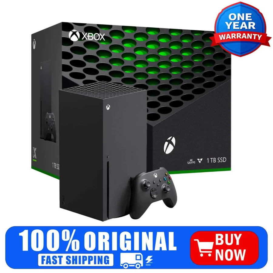 Xbox Series X 1TB SSD Video Game Console Disc Edition- Black Z260626